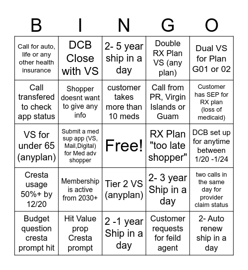 Bingo Card