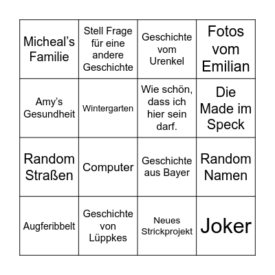 Family-Bingo Card