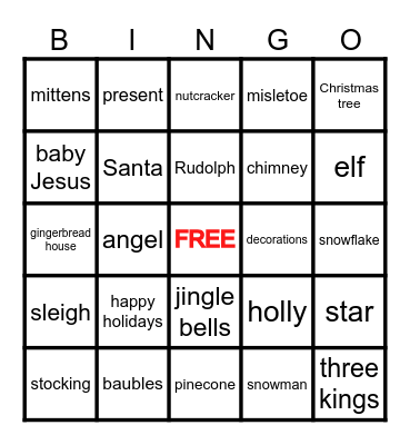 CHRISTMAS 2025 Bingo Card