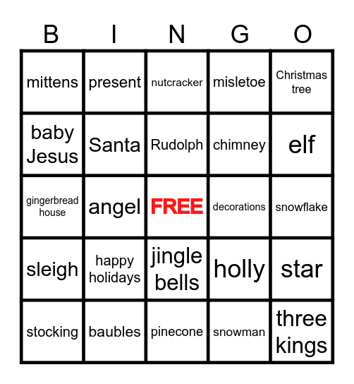 CHRISTMAS 2025 Bingo Card
