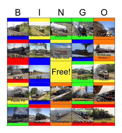 Steamies that I would like to stoke a fire someday Bingo Card