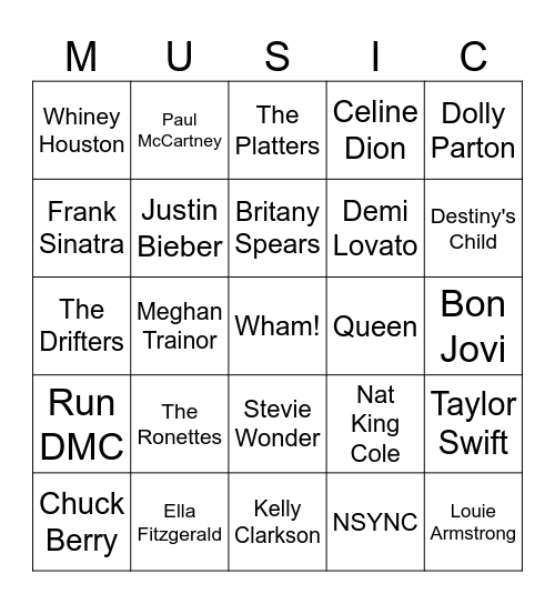 Christmas Bingo 1 Bingo Card