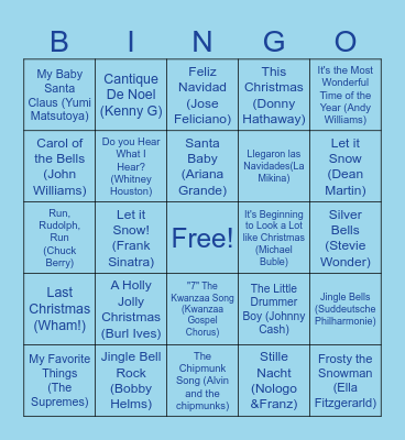 ☃️❄️Silas All Hands Holiday ☃️❄️ Bingo Card