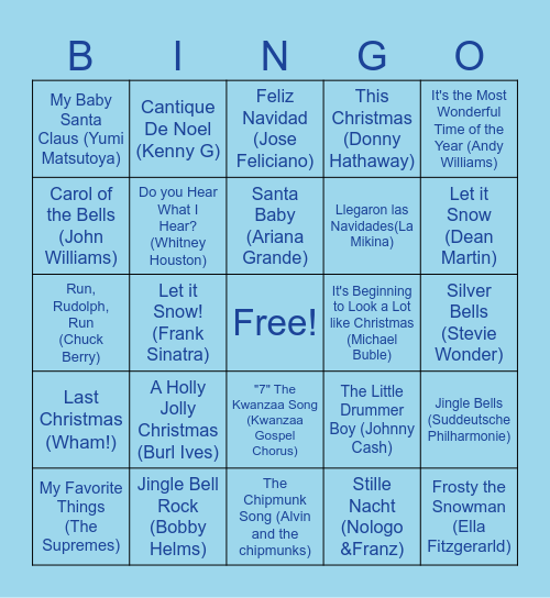☃️❄️Silas All Hands Holiday ☃️❄️ Bingo Card