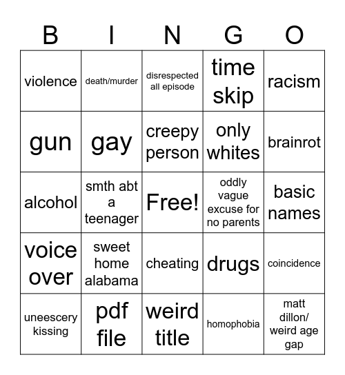 tomorrow's teaching Bingo Card