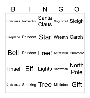 Test 2 Bingo Card
