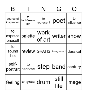 Auténtico 3 Capítulo 2 Bingo Card