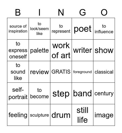 Auténtico 3 Capítulo 2 Bingo Card