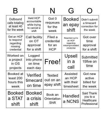 GRAPE BINGO Card