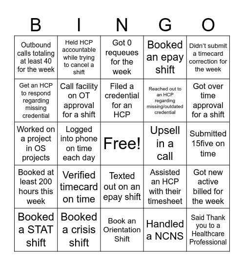 GRAPE BINGO Card