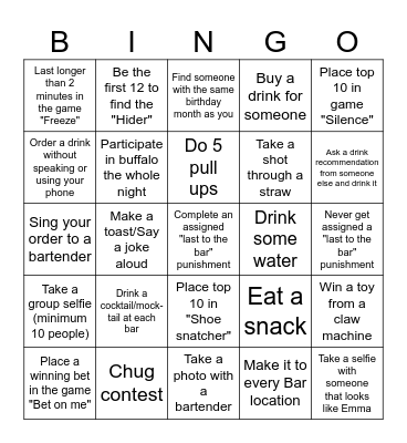 The CARD Bingo Card