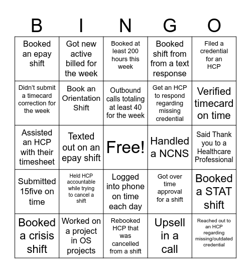 GRAPETREE BINGO Card