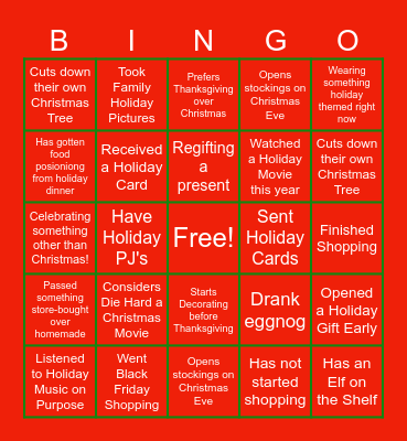 CLEARSTAR BINGO Card