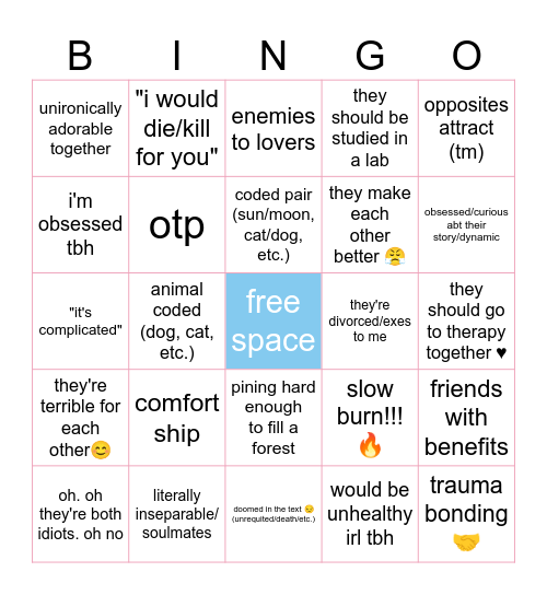 Ship Bingo! Bingo Card