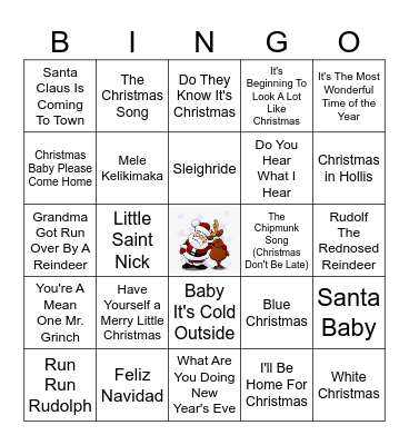 MERRY CHRISTMAS!! Bingo Card