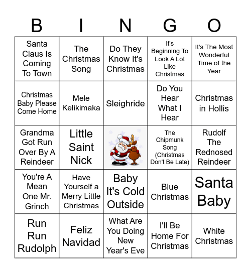 MERRY CHRISTMAS!! Bingo Card