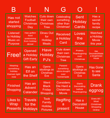 CLEARSTAR BINGO Card