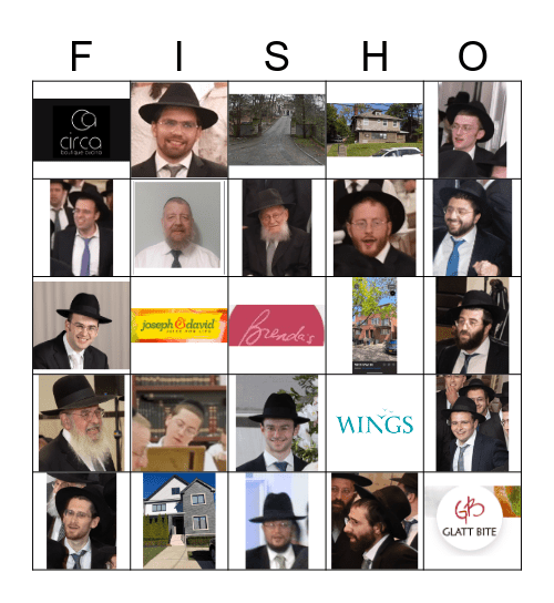 Fishof Chanukah Game! Bingo Card