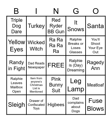 STORY Bingo Card