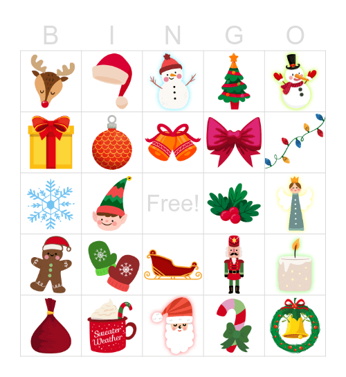 XMAS BINGO 2024 Bingo Card