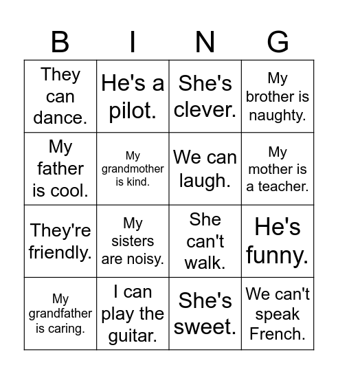 Bingo Card