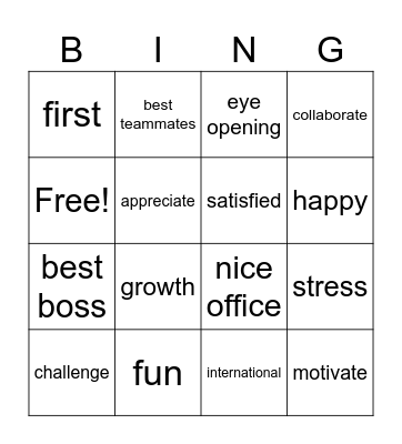Equinix Bingo Card