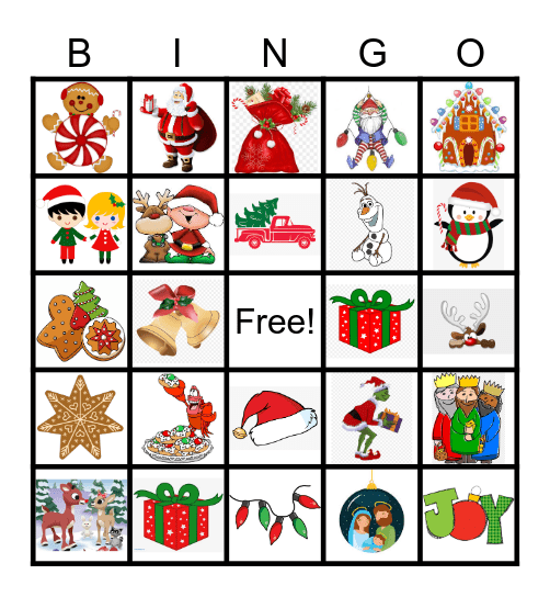 Christmas Bingo Card