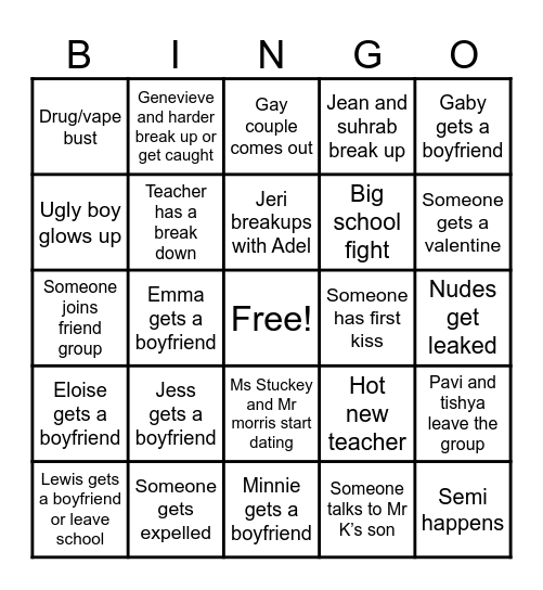 2025 bingo card Bingo Card