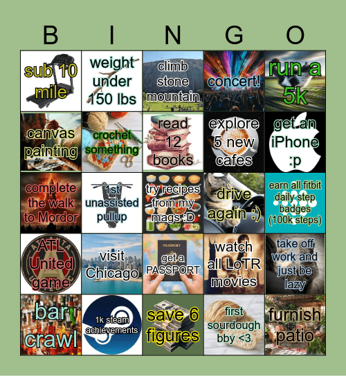 2025 - CHANELL Bingo Card