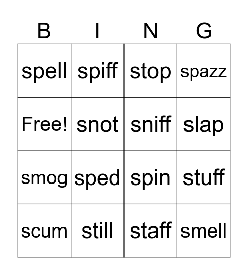 NA_Lesson 10 Bingo Card