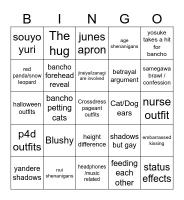 Souyo Art BIngo Card