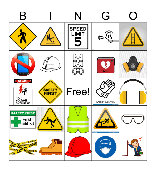 safety bingo Card