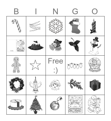 CHRISTMAS Bingo Card