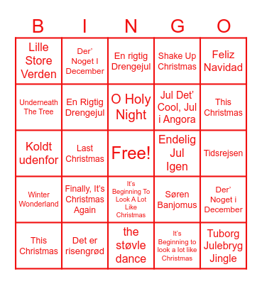 JULESANGE BINGO Card