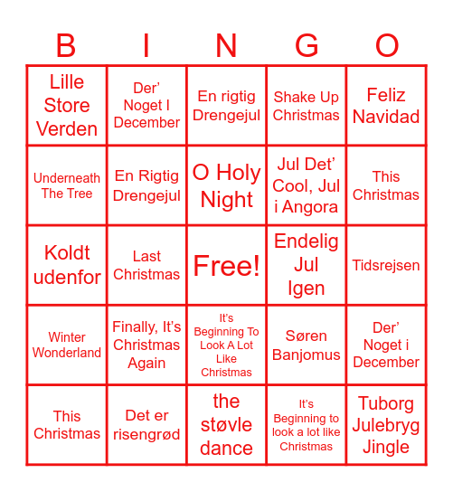 JULESANGE BINGO Card