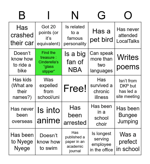 LocalBingo Card