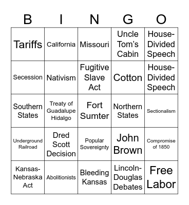 Bingo - The Gathering Storm terms Bingo Card