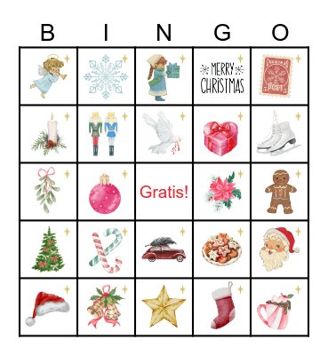 Kerst Bingo Card