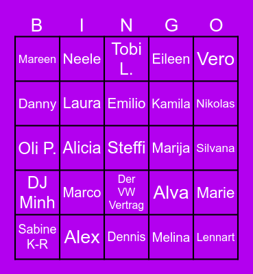 PHD People Bingo Card