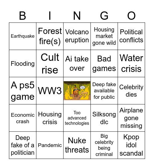 2025 WTF Bingo Card