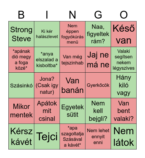 Christmas Bingo Card