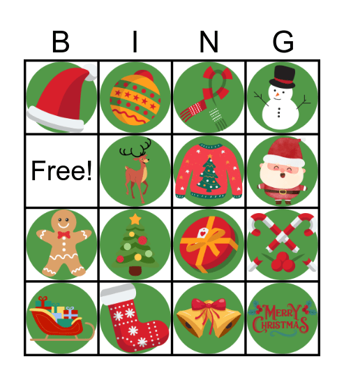 Christmas Bingo Card