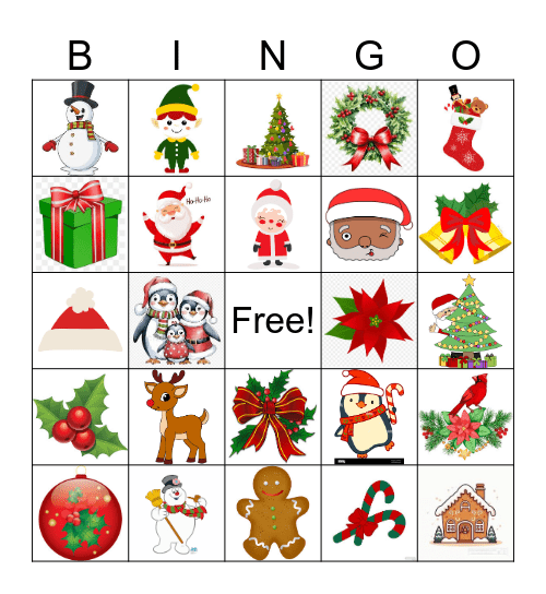 Holiday Bingo Card