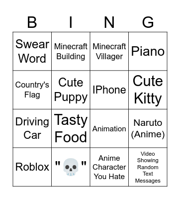 Hera Pagol Bingo Card