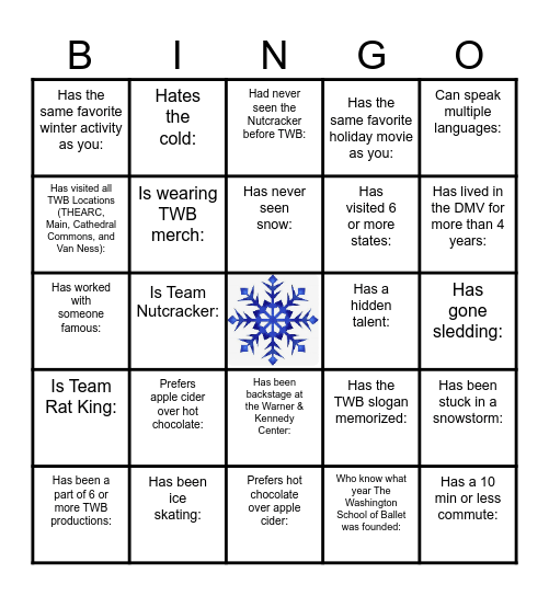 FIND SOMEONE WHO... Bingo Card