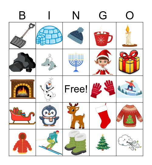 Winter Bingo Card