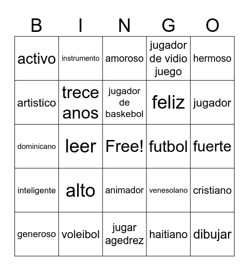 Todo sobre mi Bingo Card