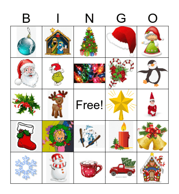 Holiday Bingo Card