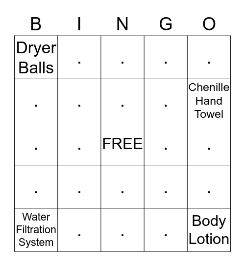 NORWEX Bingo Card