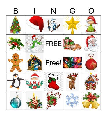 Christmas Bingo Card